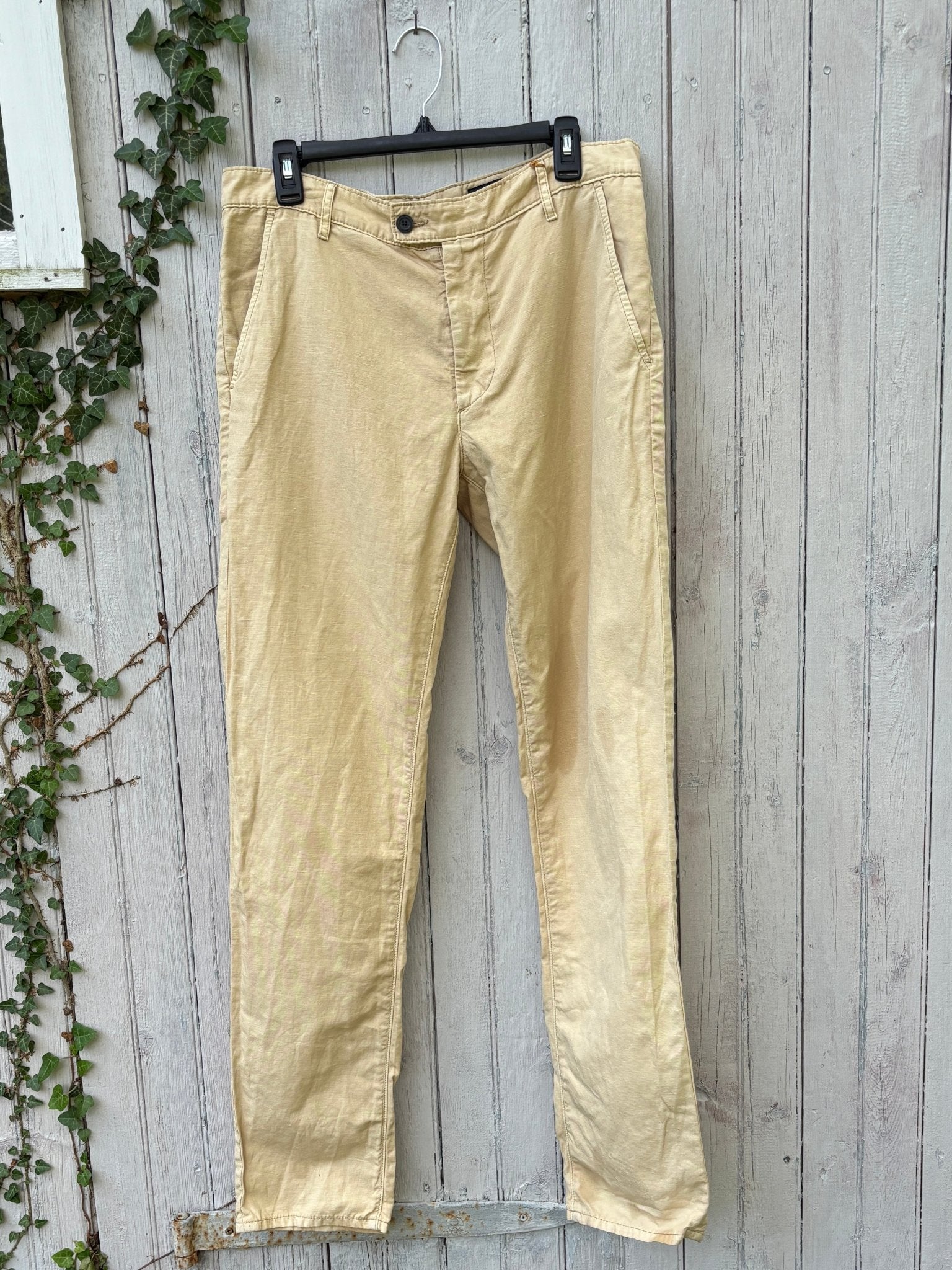 AG Adriano Goldschmied The Marshall Slim Trouser | Wheat | Size 34R | New with Tags - Sassy and Chic
