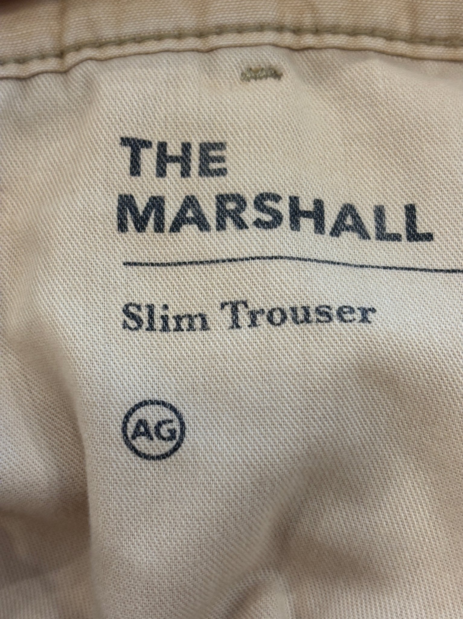 AG Adriano Goldschmied The Marshall Slim Trouser | Wheat | Size 34R | New with Tags - Sassy and Chic