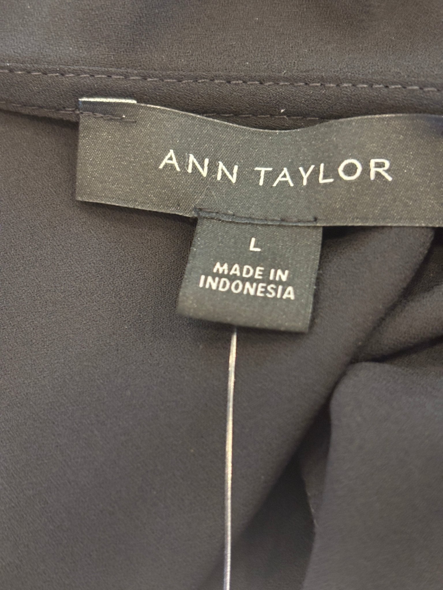 Ann Taylor brand label with size Large and Made in Indonesia tag