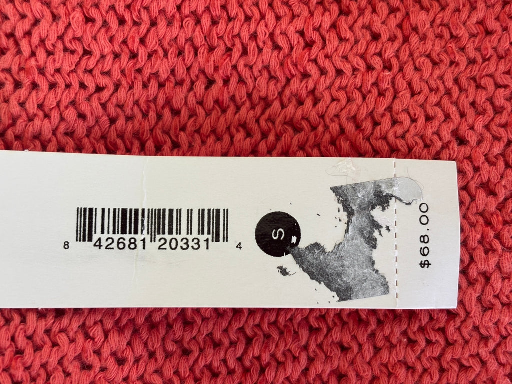 Retail tag showing size small and original price $68