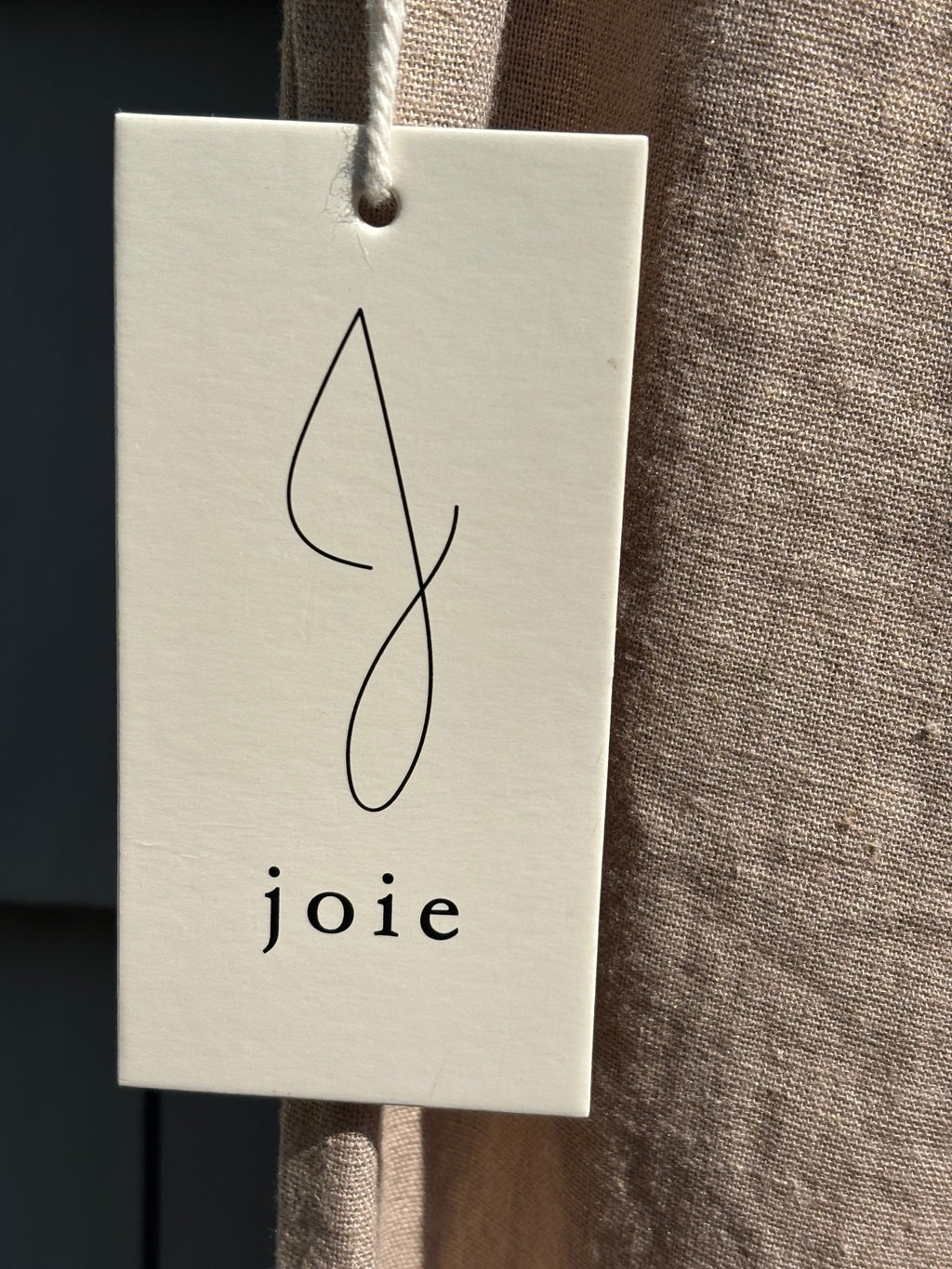 Joie brand tag boho thrifted pants natural linen wide leg NWT