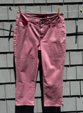 Boutique fresh jeans NYDJ dusty rose crop jeans front view size 12 NWT