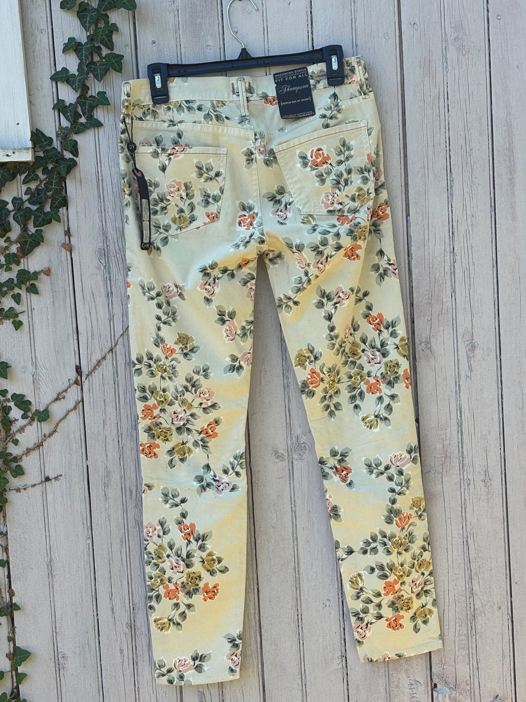 Back view showing five-pocket styling, Citizens of Humanity label, and Thompson style hang tag