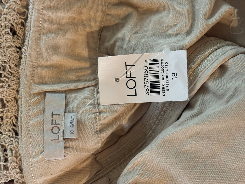 LOFT curated new skirts fabric label 87% cotton 13% nylon care instructions