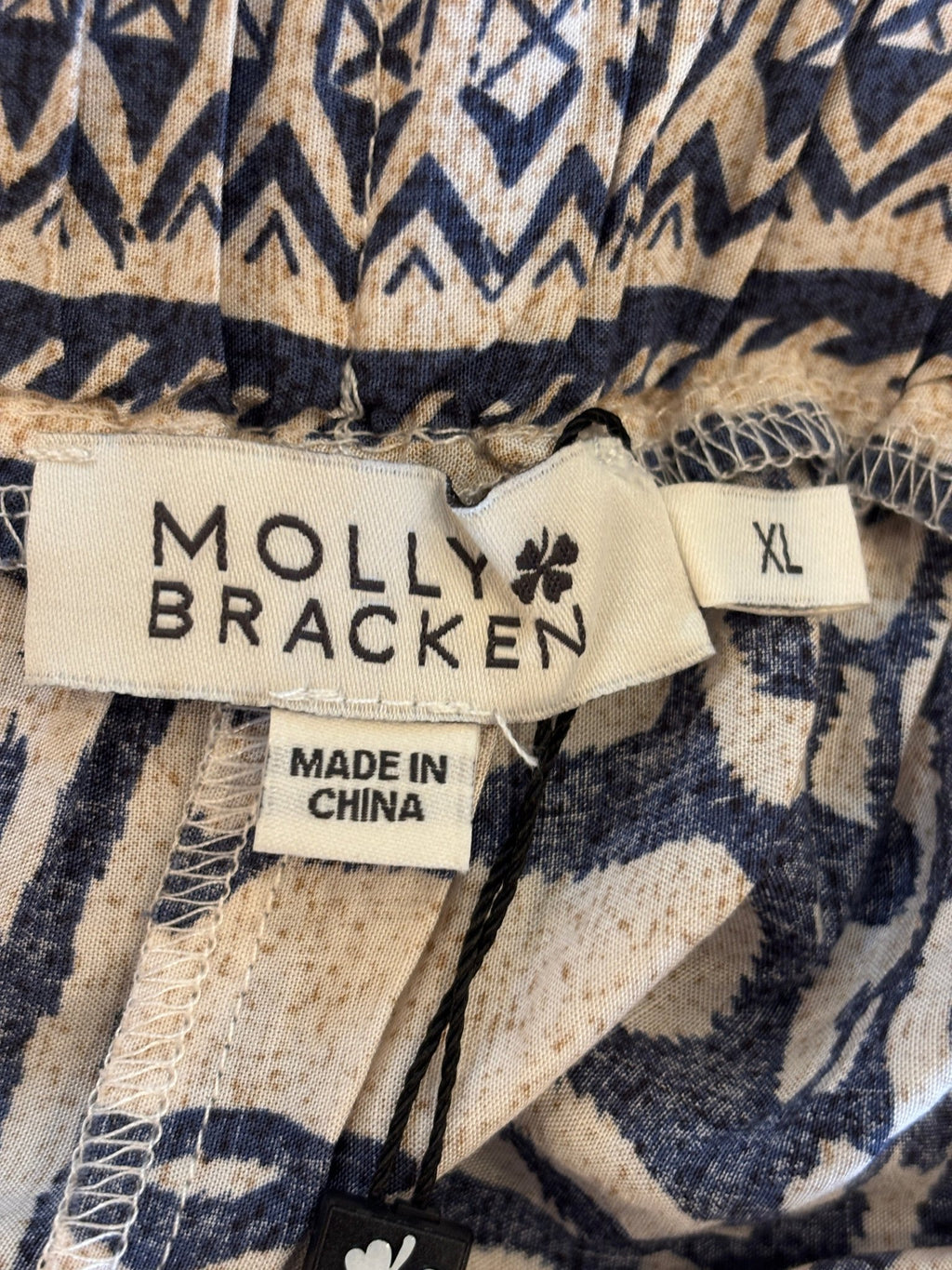 Molly Bracken wide leg pants size XL brand label made in China NWT