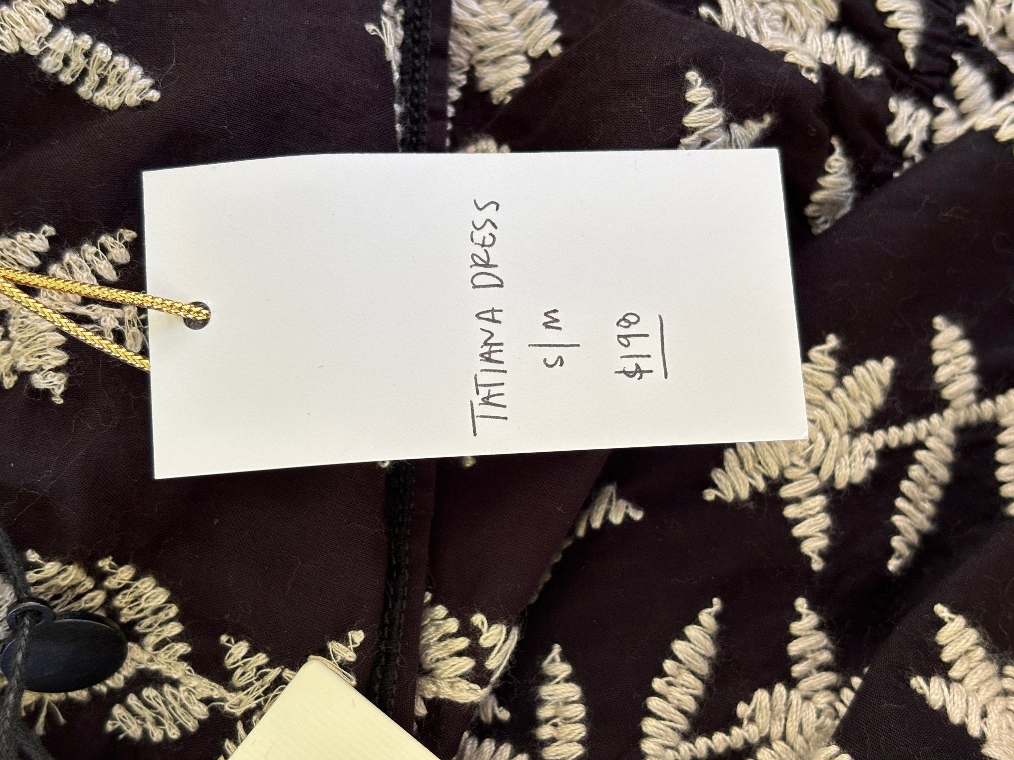 Nema Resort Wear Tatiana Dress style tag size SM retail 190 dollars NWT