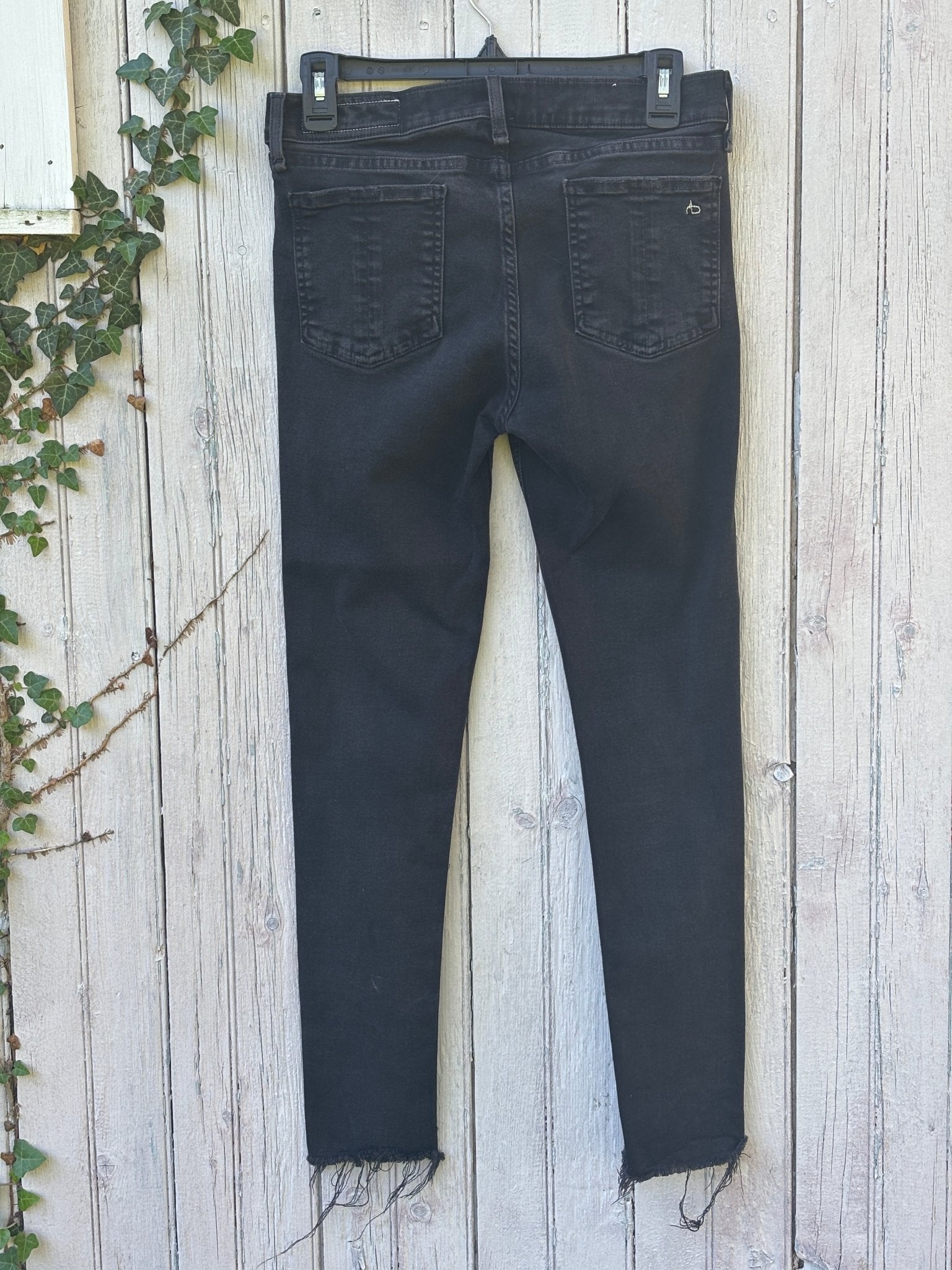 Rag and Bone ankle skinny jeans size 29 washed black back view great condition
