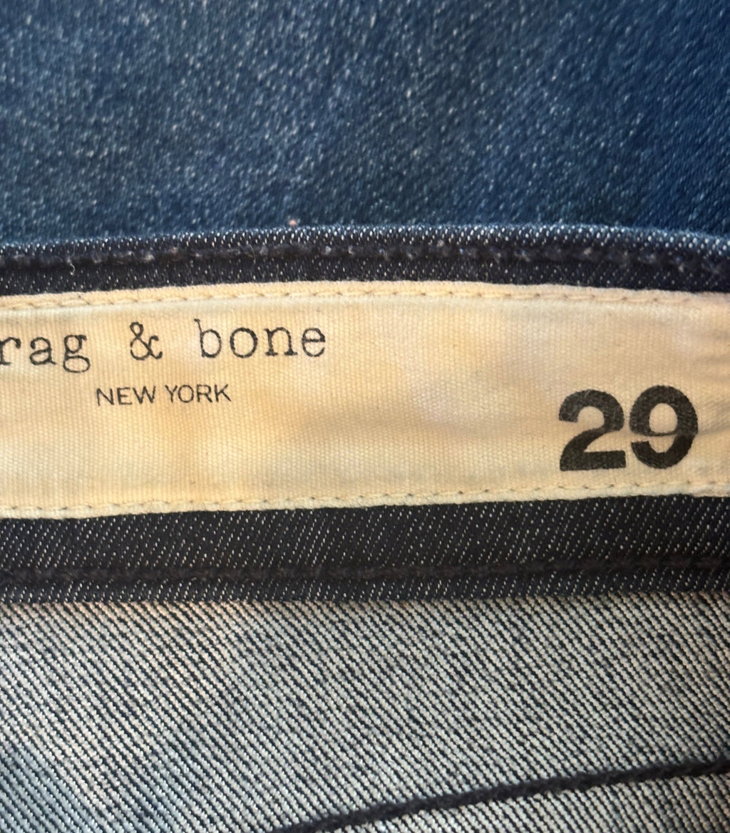 Rag and Bone New York jeans size 29 brand label interior