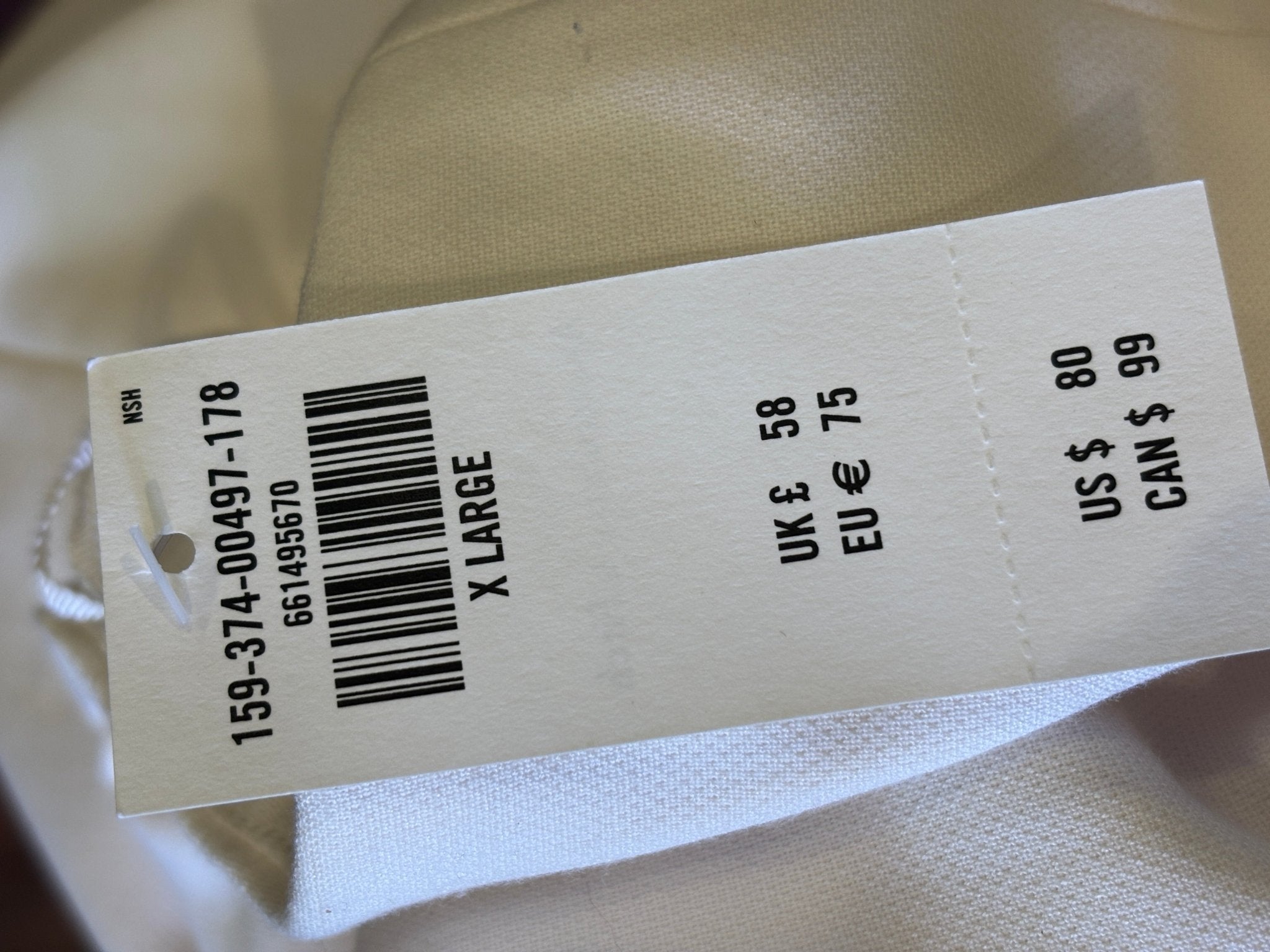 Abercrombie Fitch cream halter mini dress hang tag retail price size XL thrifted dresses Sassy and Chic