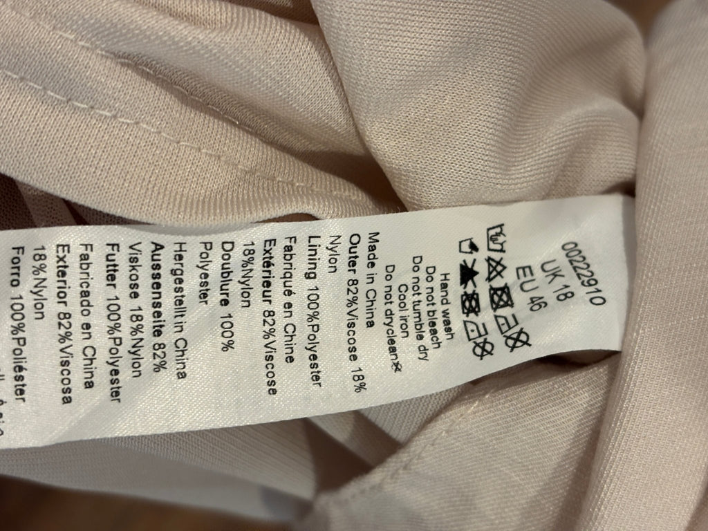City Chic Teagan Floral Dress care label hand wash cold size UK 18 EU 46 thrifted dresses Sassy and Chic