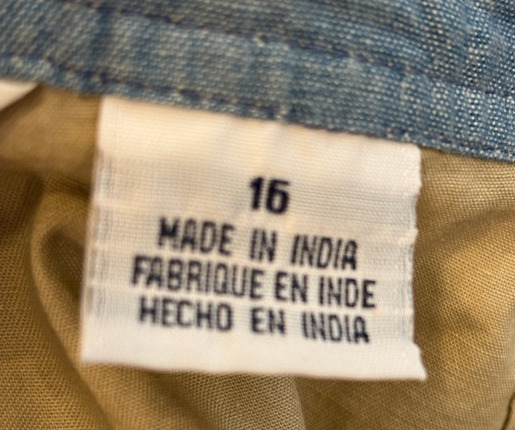Tommy Hilfiger khaki crop pants size label 16 made in India thrifted pants Sassy and Chic