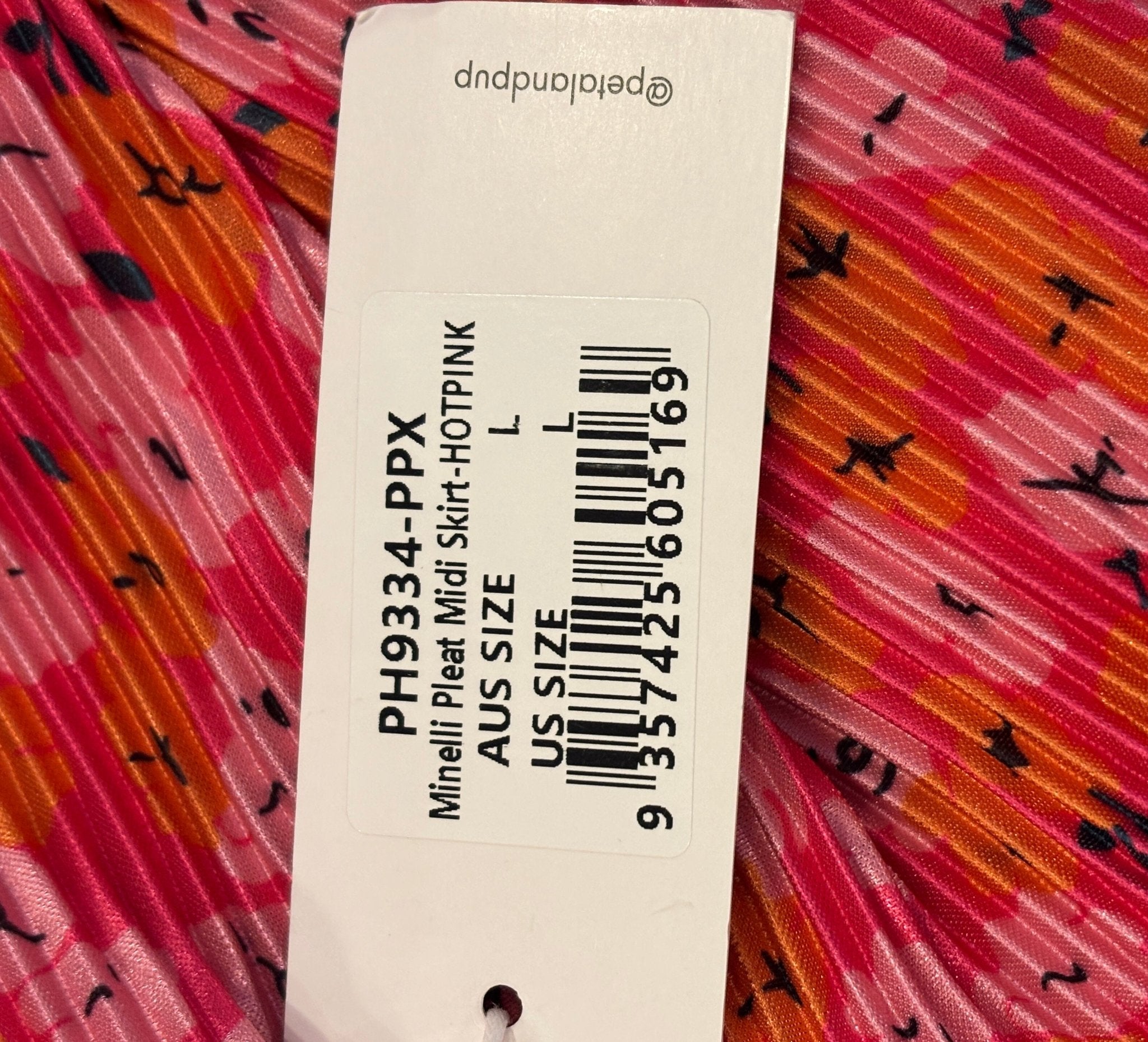 Petal Pup Minelli Pleat Midi Skirt hang tag size large thrifted skirts new with tags Sassy and Chic