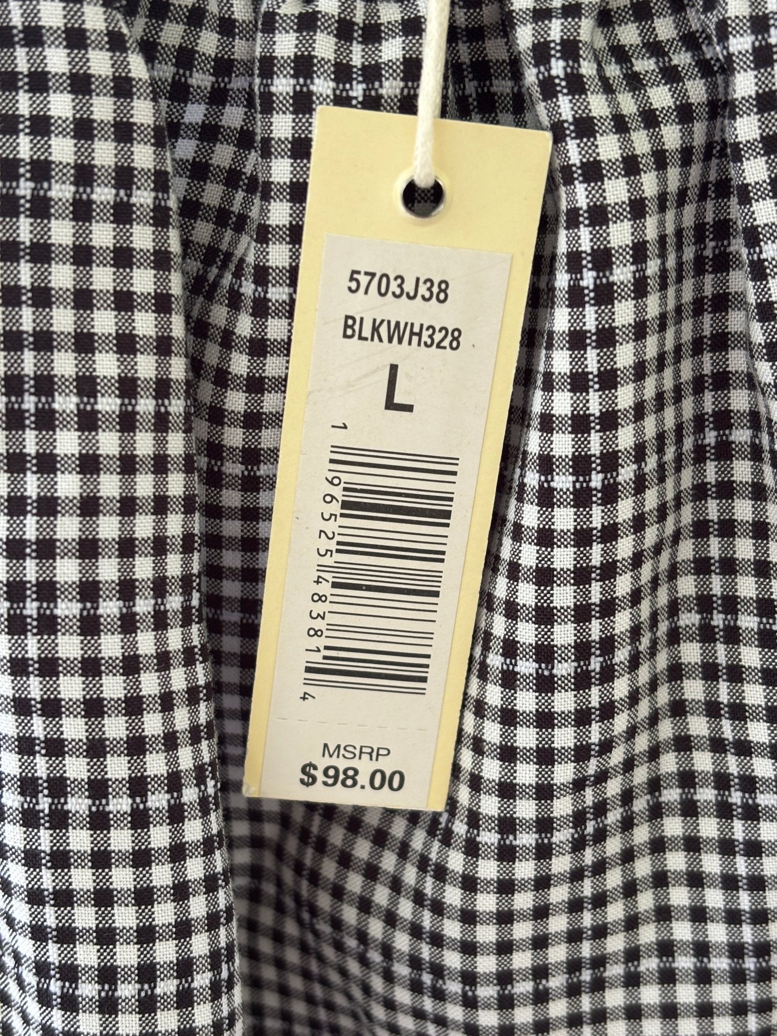Max Studio black white gingham crop top original tag retail $98 brand new with tags Sassy and Chic